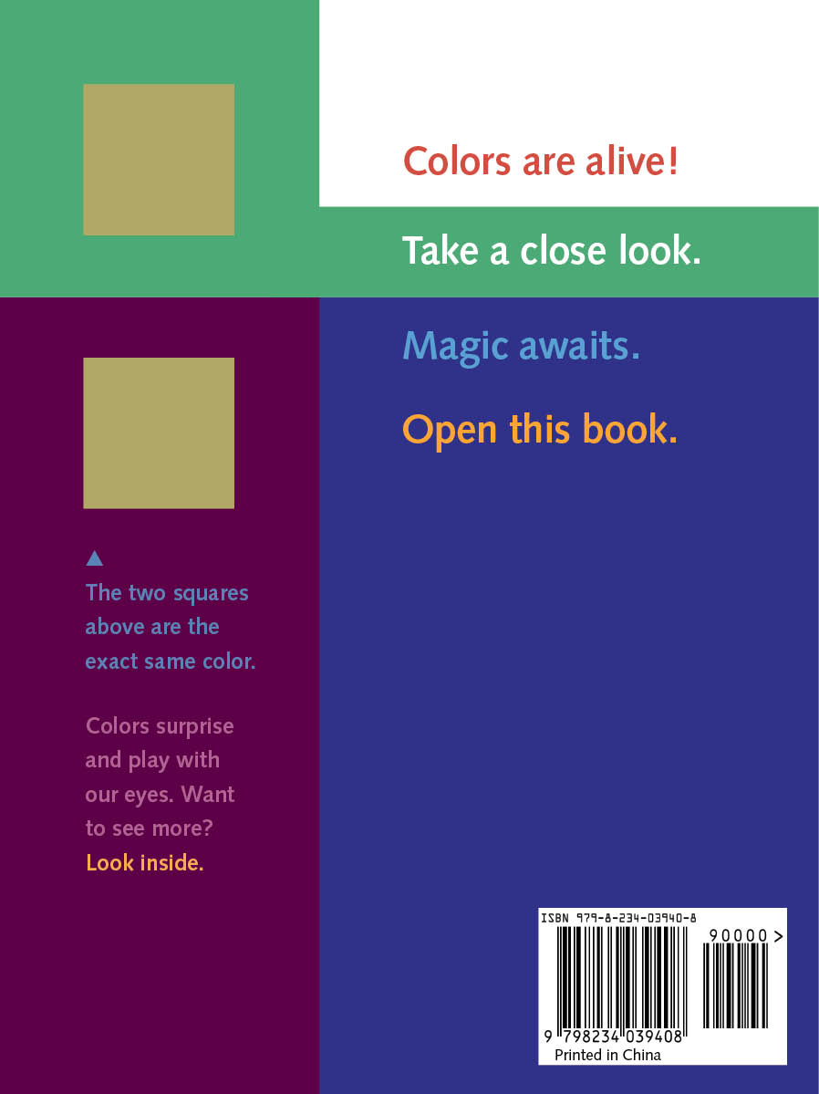 Art book cover about the magic of color
